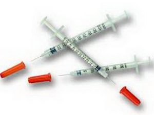 10 needles with syringe x 29 gauge